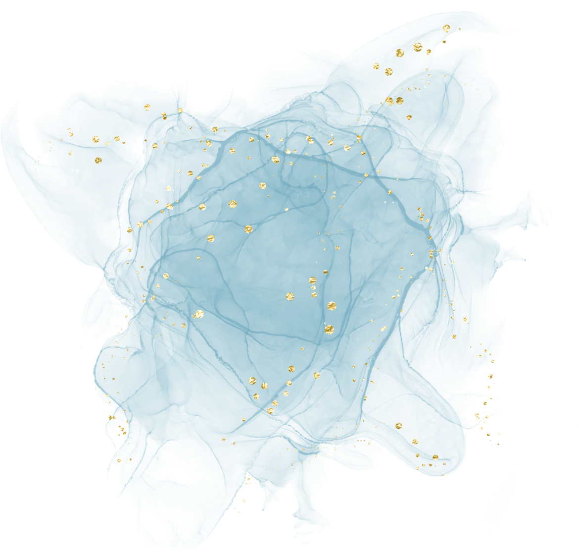 Blue Watercolor Splatter